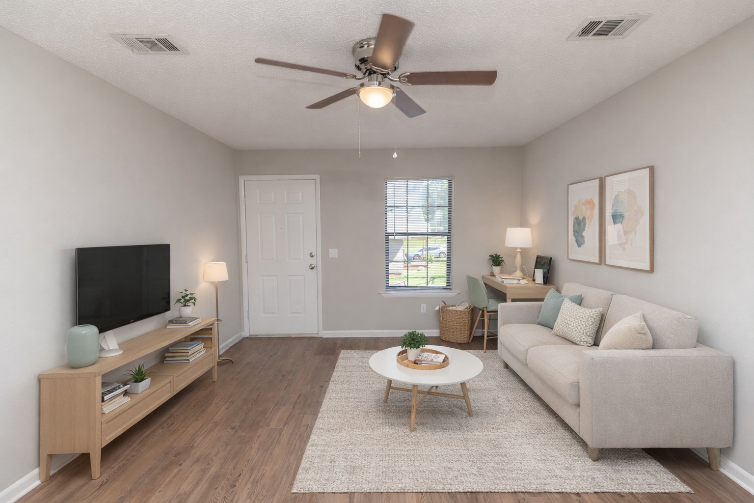 1 village apartments living room