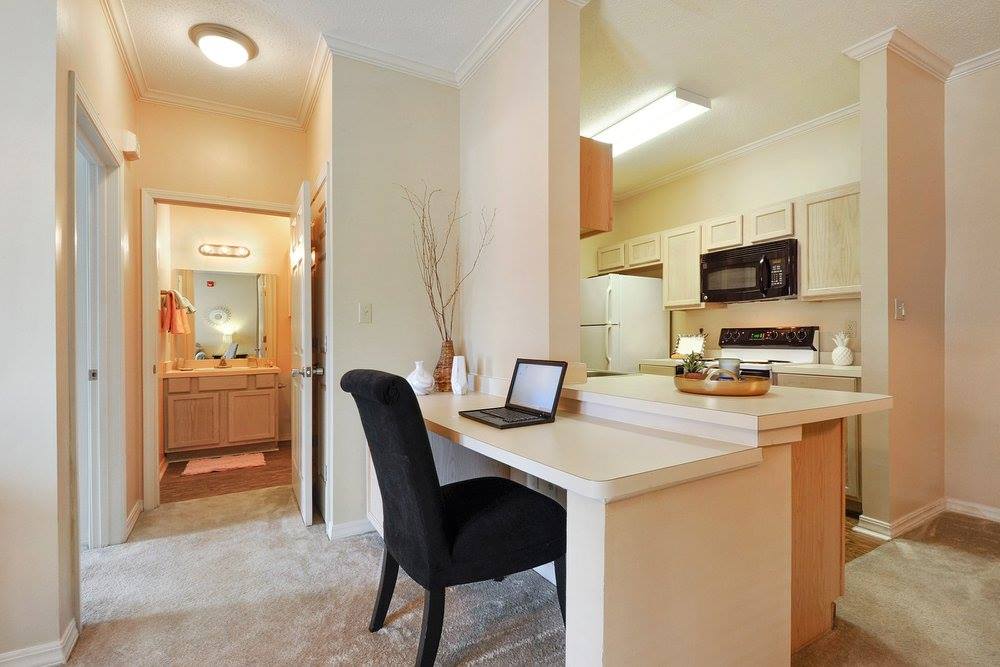 bar in kitchen area