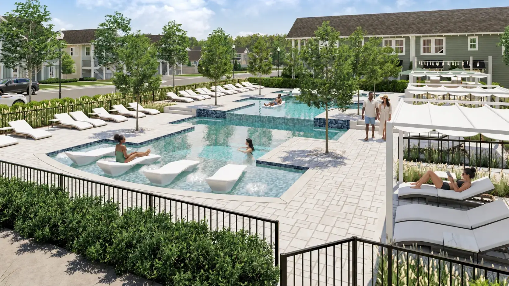 Cottages at Prattville: Pool Rendering