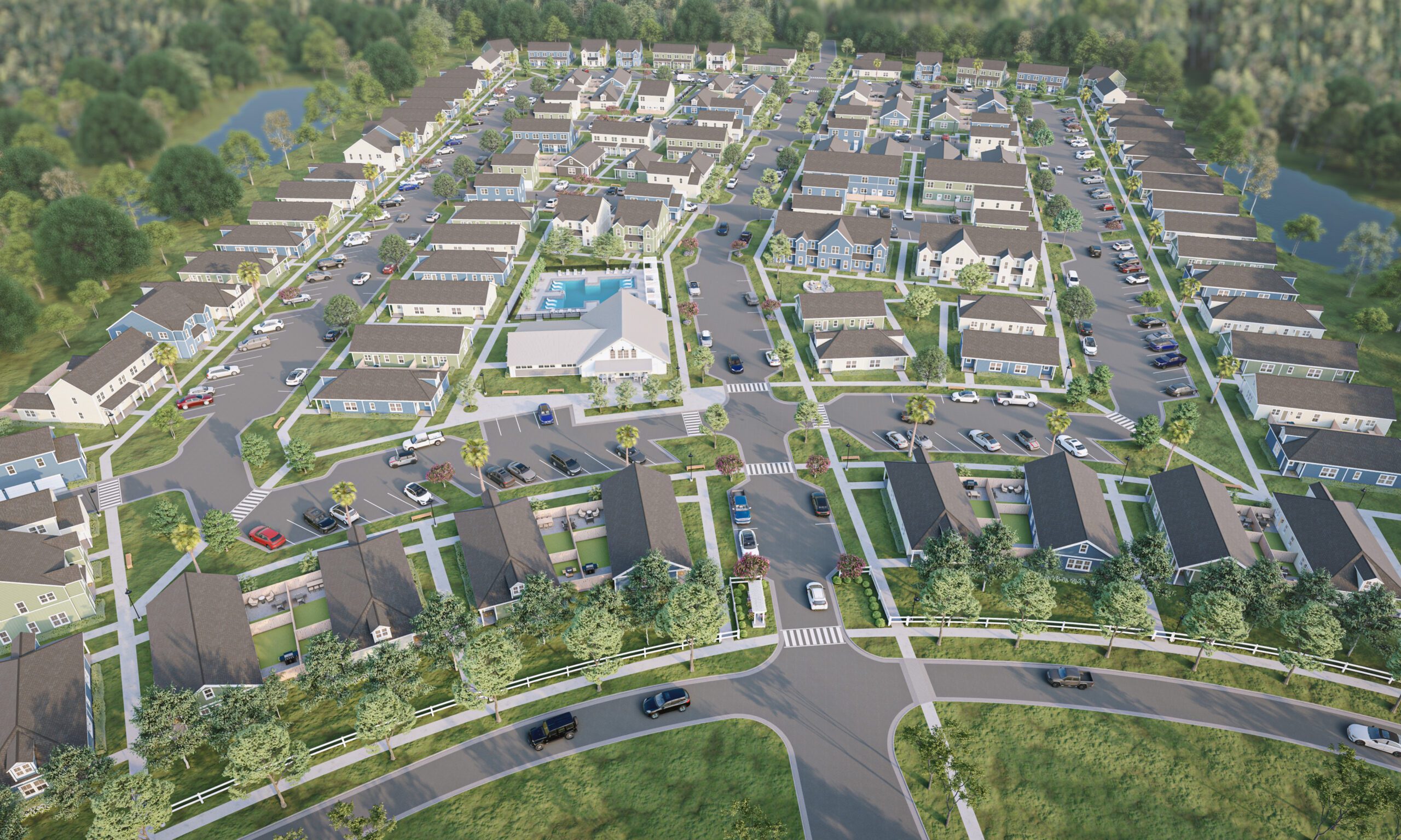Cottages at Prattville Aerial View