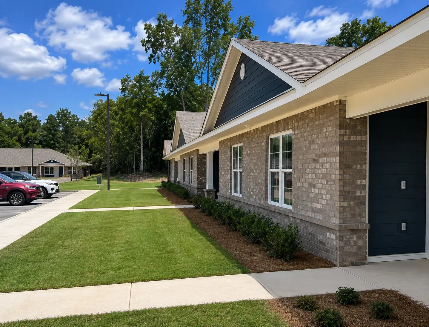 Pines at Abbeville, front yards